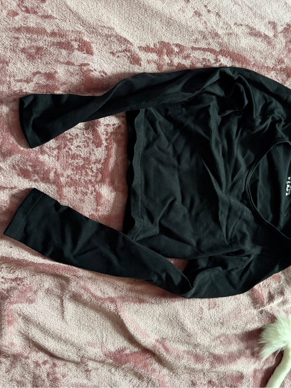 Black Long-Sleeve Women's Top
